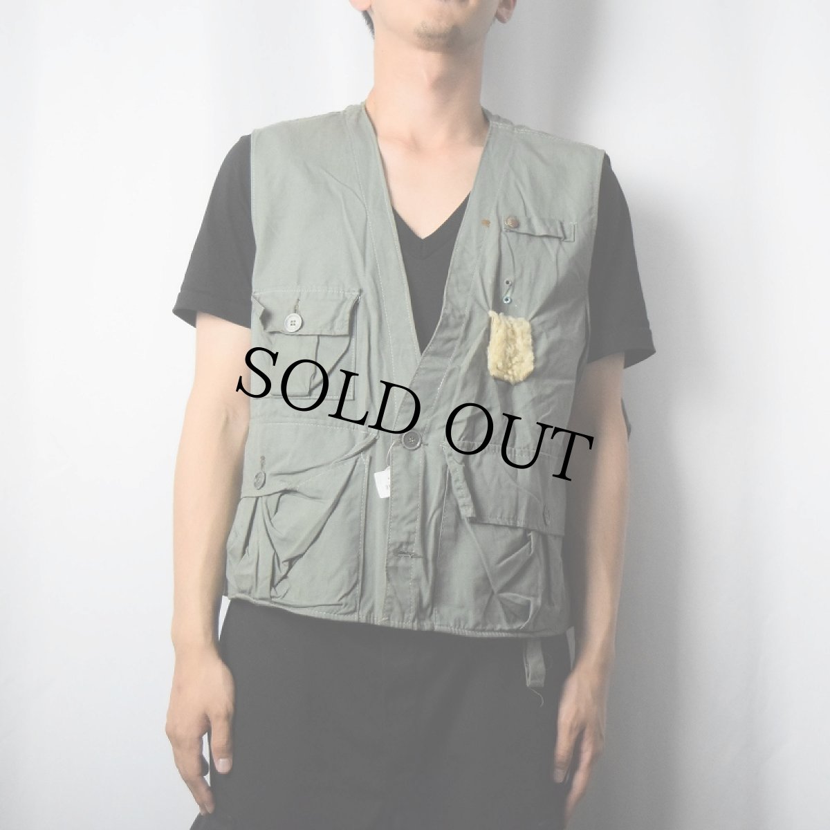 画像2: MANUFACTURED コットンフィッシングベスト (2)