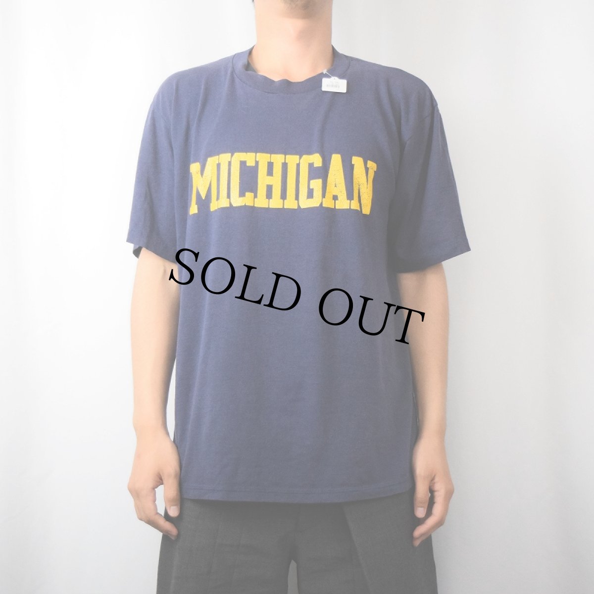 画像2: 80's "MICHIGAN" プリントTシャツ NAVY (2)