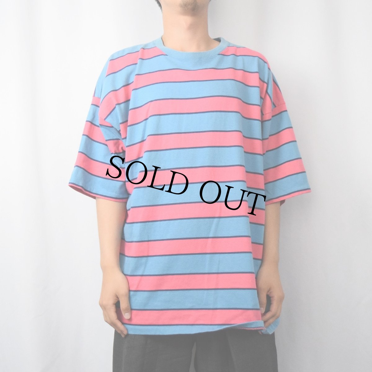 画像2: 90's WORLD WIDE COMPETITION USA製 ボーダー柄 Tシャツ (2)