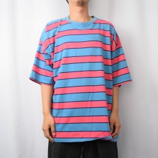 画像2: 90's WORLD WIDE COMPETITION USA製 ボーダー柄 Tシャツ (2)
