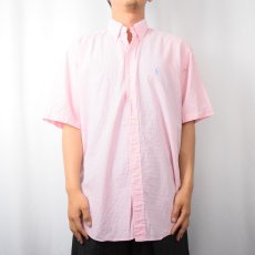 画像2: Ralph Lauren "BLAKE" ギンガムチェック柄 コットンボタンダウンシャツ M (2)