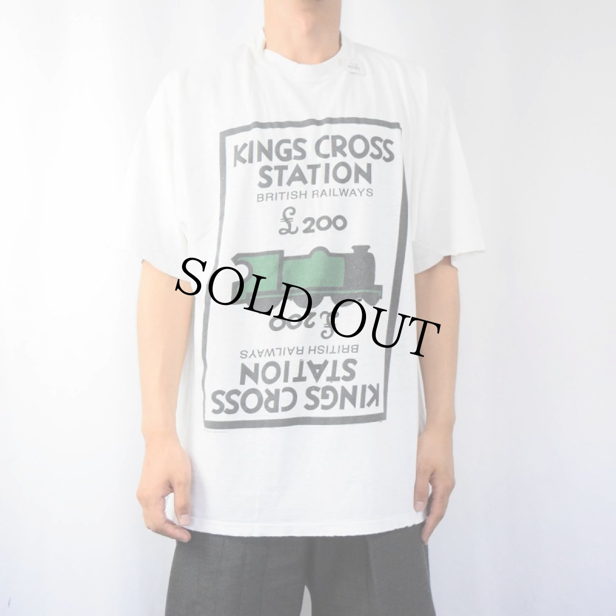 画像2: 90's "KINGS CROSS STATION" USA製 プリントTシャツ XL (2)