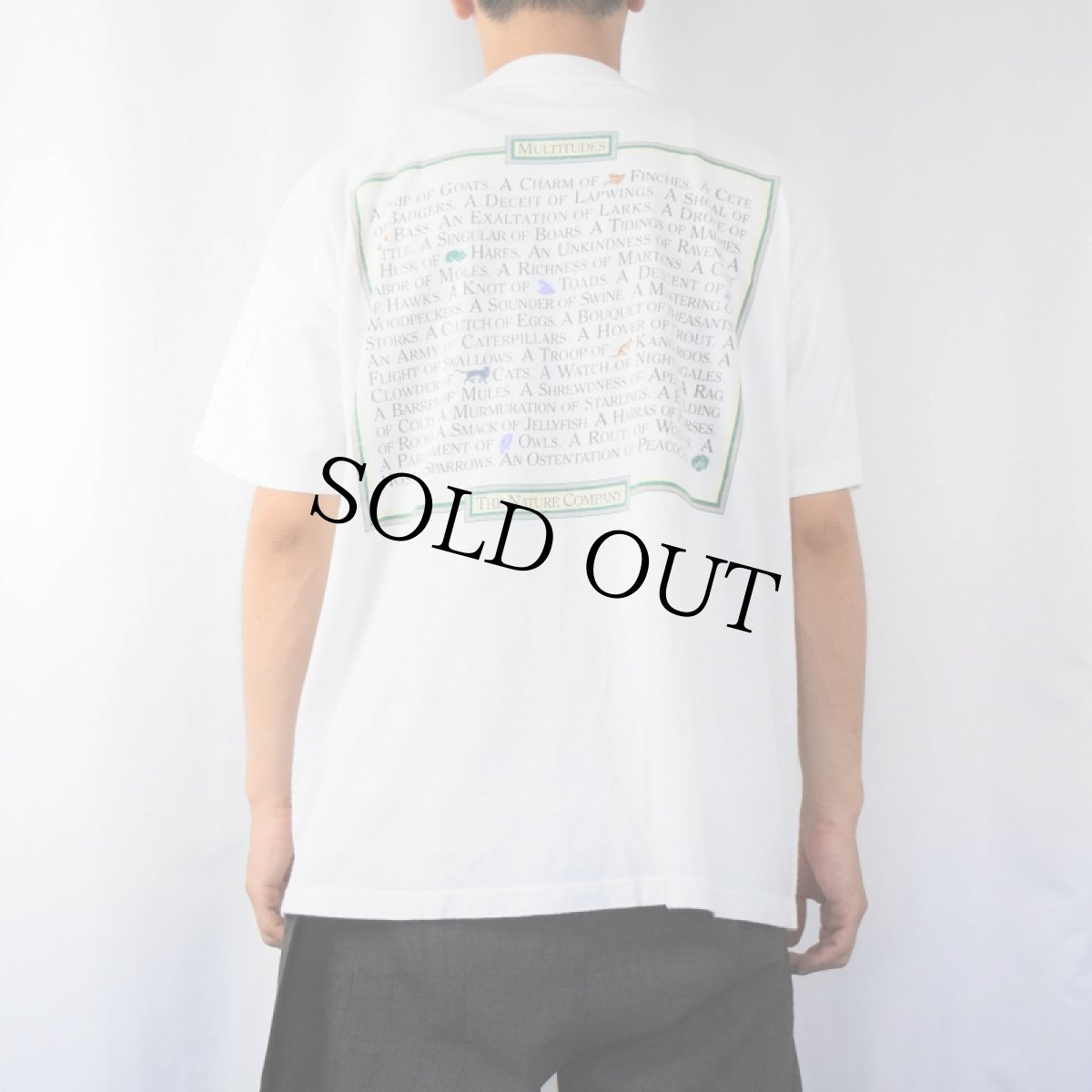 画像3: 90's USA製 "MULTITUDES THE NATURE COMPANY" アニマルプリントTシャツ XL (3)