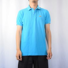画像2: 70〜80's CHEMISE LACOSTE FRANCE製 ロゴワッペン 鹿の子ポロシャツ SIZE4 (2)
