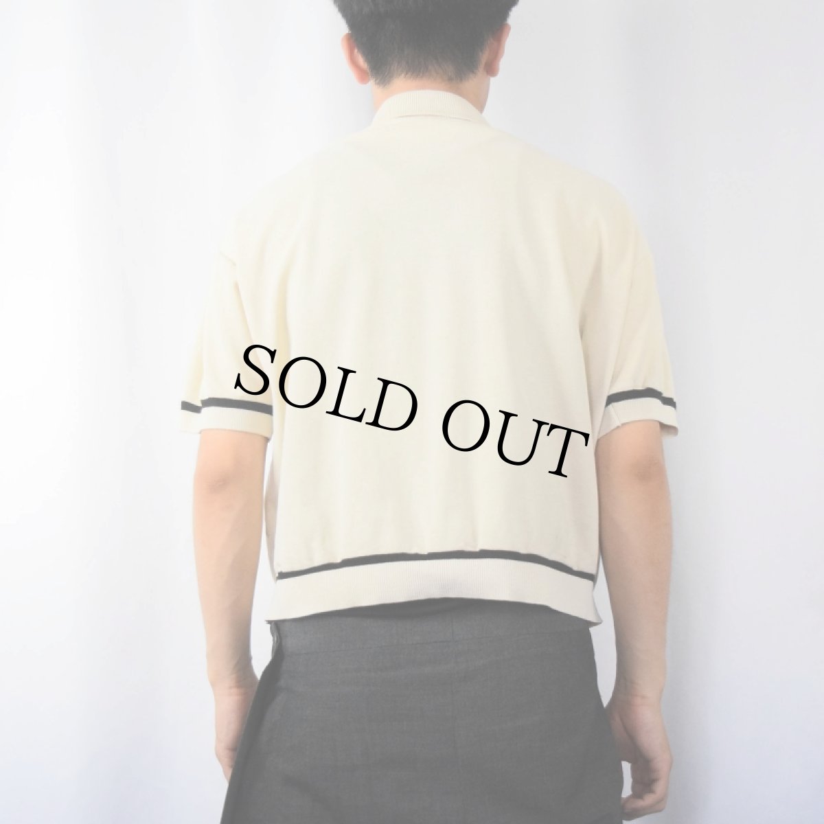 画像3: 60's〜 鹿の子ニットシャツ (3)