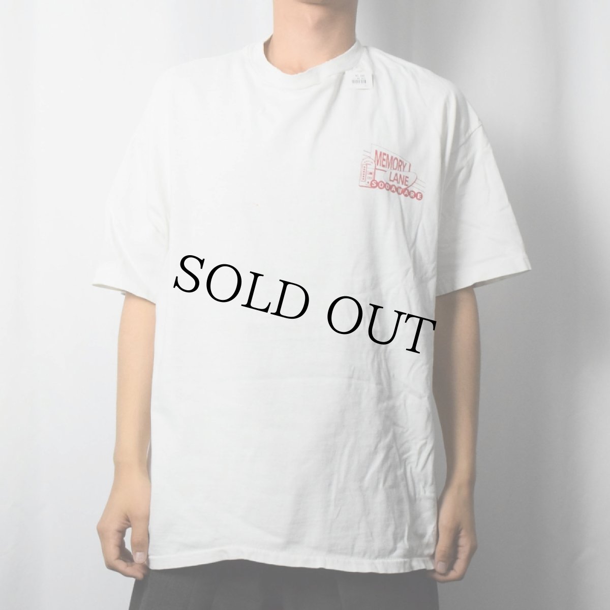 画像3: 90's USA製 "MEMORY LANE SODAWARE" ジュークボックスプリントTシャツ XL (3)