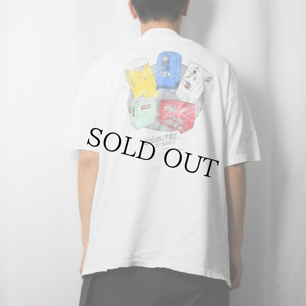 画像4: 90's USA製 "MEMORY LANE SODAWARE" ジュークボックスプリントTシャツ XL (4)