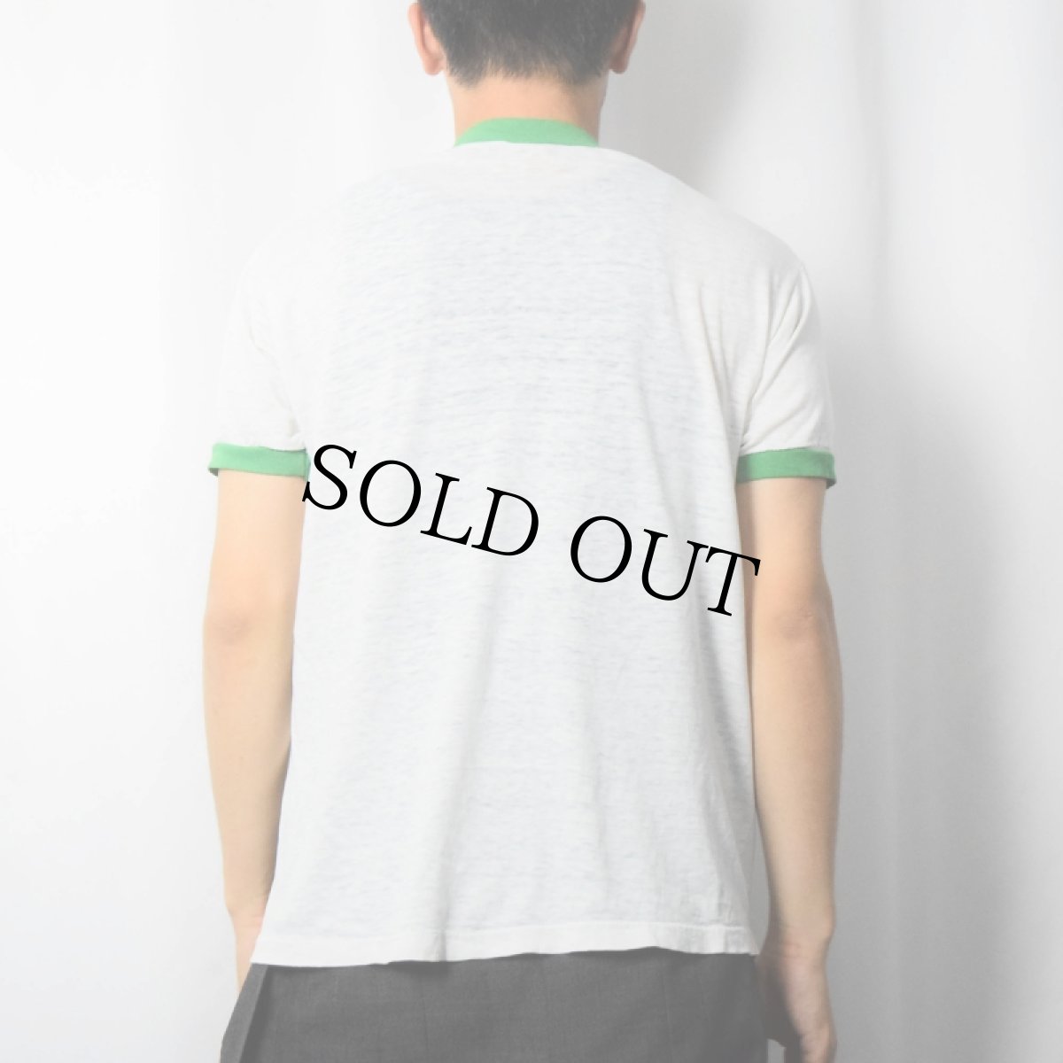 画像3: 70's asics USA製 "TIGER" ロゴプリントリンガーTシャツ (3)