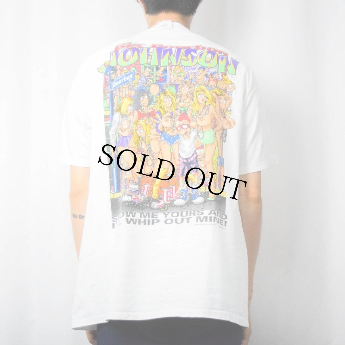 画像4: 90's BIG JOHNSON シュールイラスト エロTシャツ XL (4)