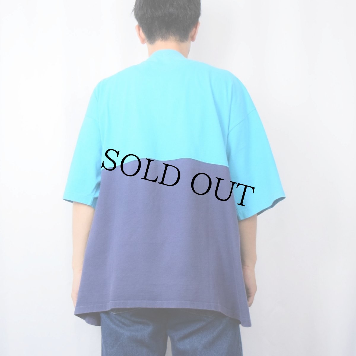 画像3: 90's 2トーン 無地Tシャツ (3)