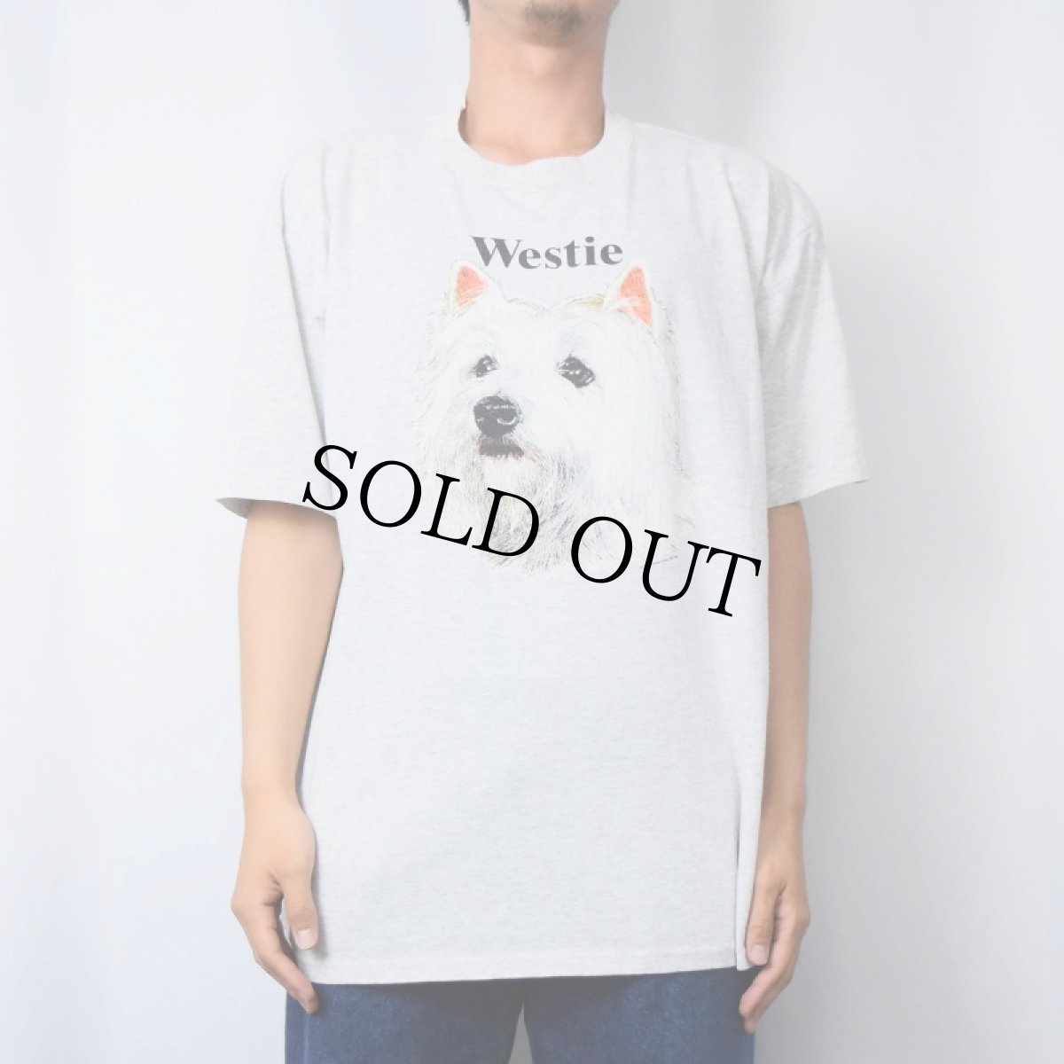 画像2: 90's USA製 "Westie" 犬プリントTシャツ XL (2)