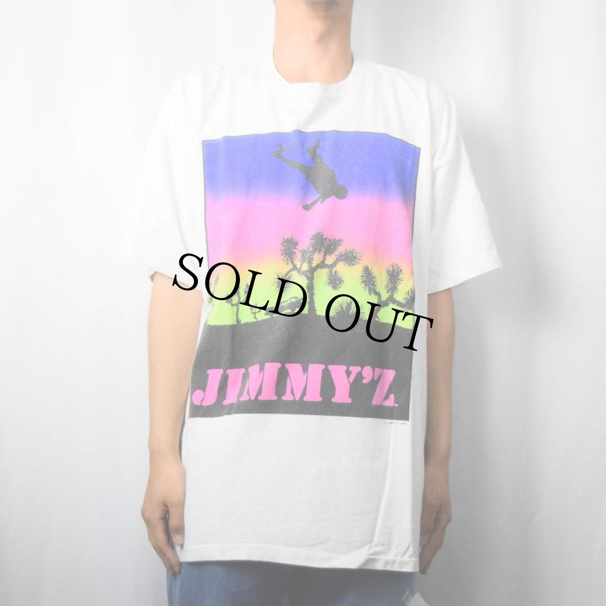 画像2: 90's JIMMY'Z USA製 サーフ＆スケートブランド プリントTシャツ XXL (2)