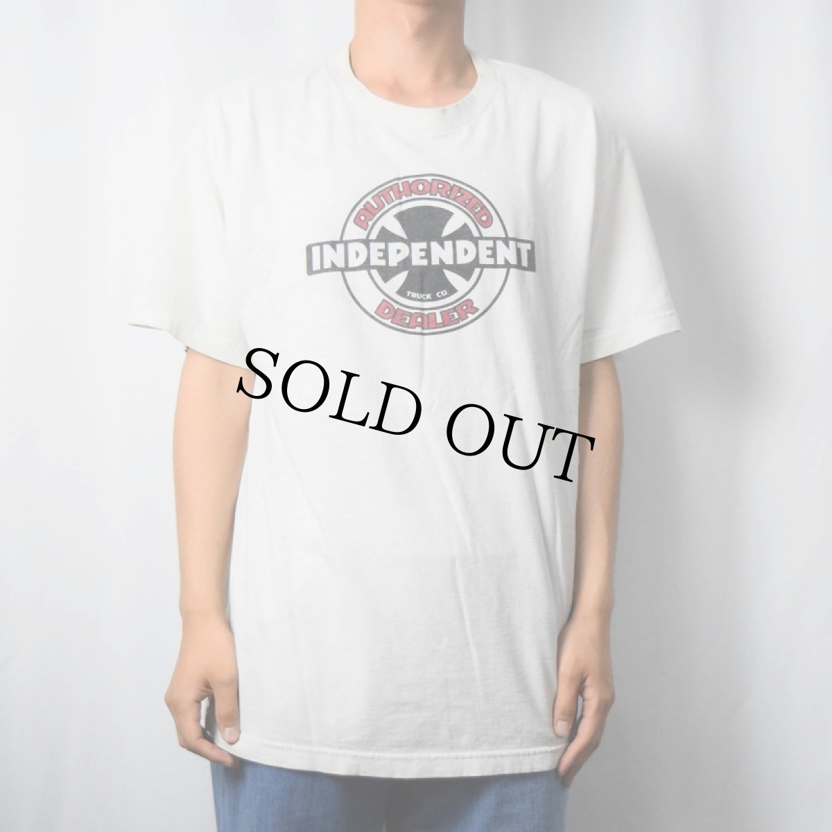 画像2: INDPENDENT スケートトラックブランド ロゴプリントTシャツ L (2)