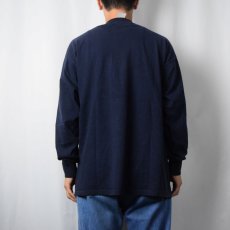 画像3: 90's TOY MACHINE CANADA製 "Devil Cat" スケートブランド プリントロンT NAVY XL (3)
