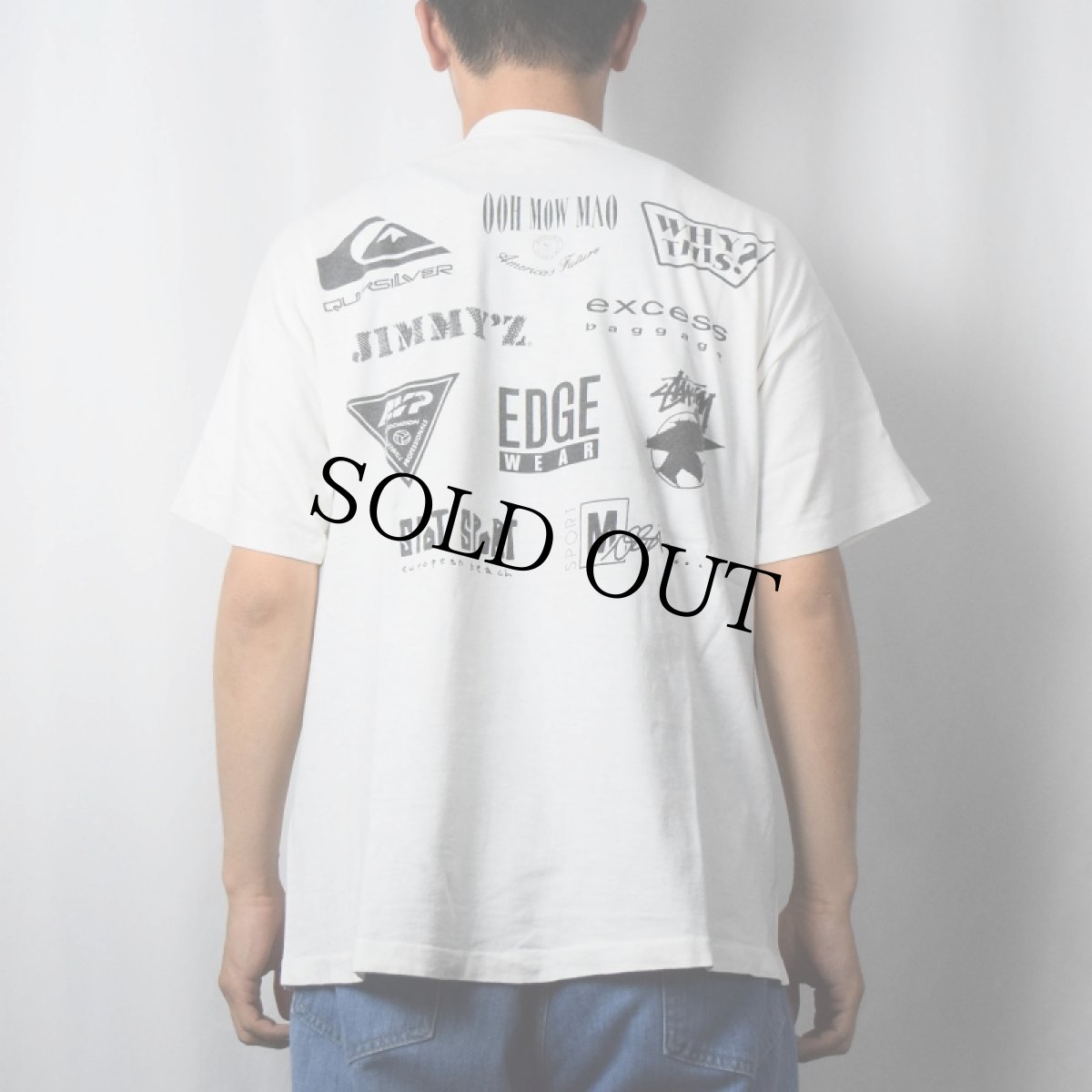 画像4: 90's EVOLUTION OF YOUTH USA製 "STUSSY, MOSSIMO, JIMMY'S" プリントTシャツ XL (4)