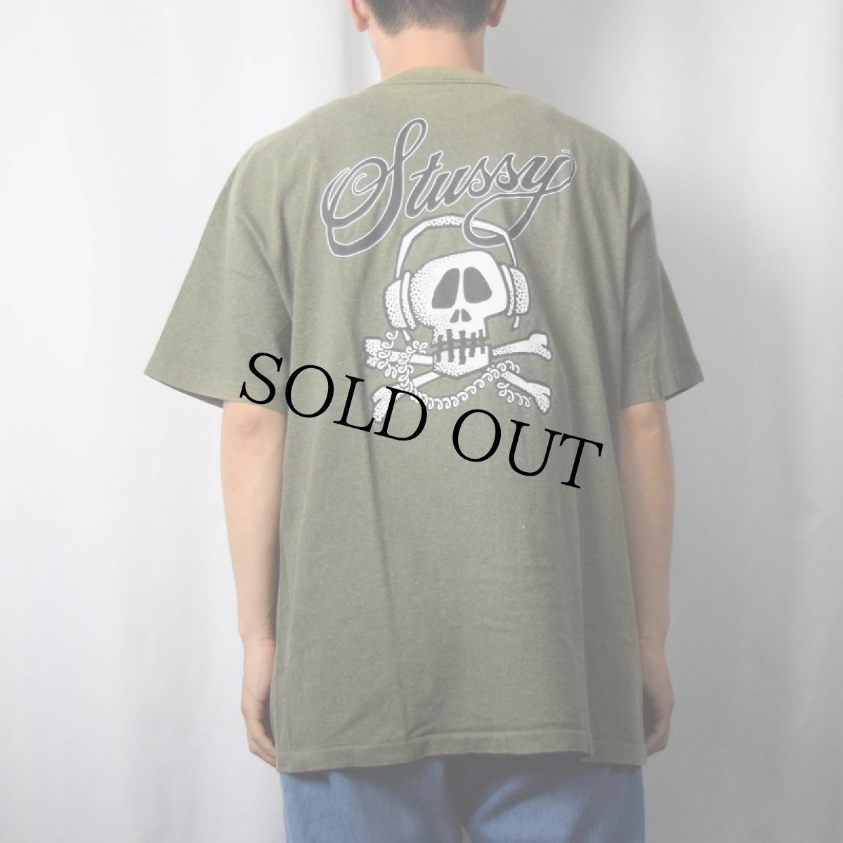 画像4: 90's STUSSY USA製 ヘッドホンスカルプリントTシャツ XL (4)