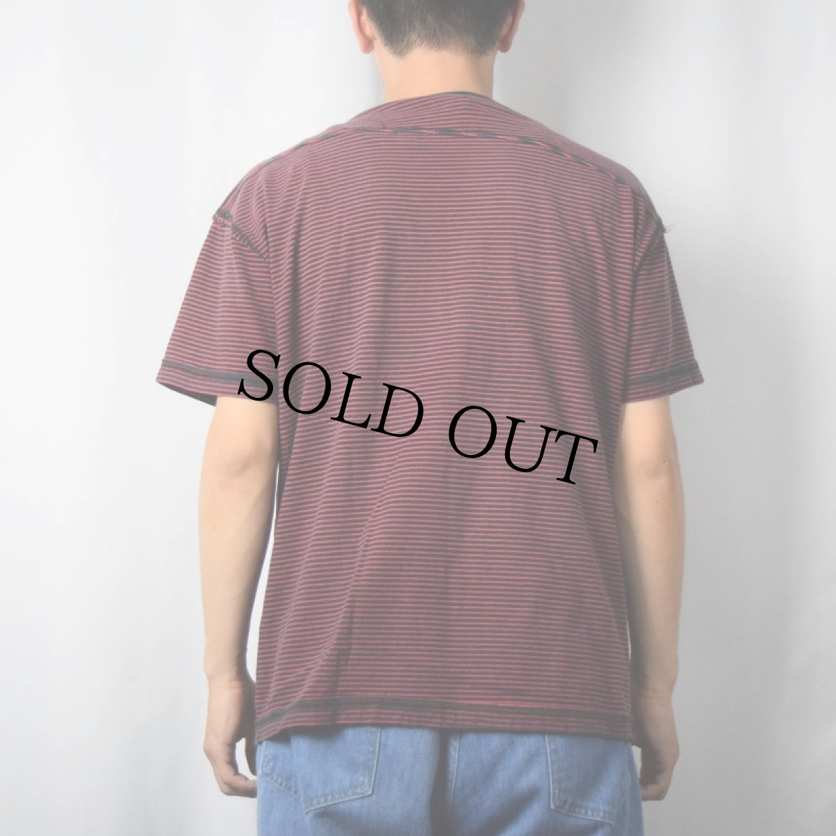 画像5: AIR WALK ボーダー柄 スケートボードプリントTシャツ (5)