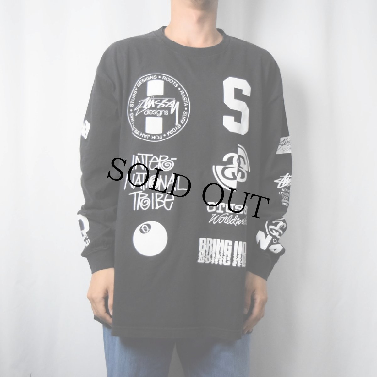 画像2: STUSSY ロゴプリントロンT XL (2)