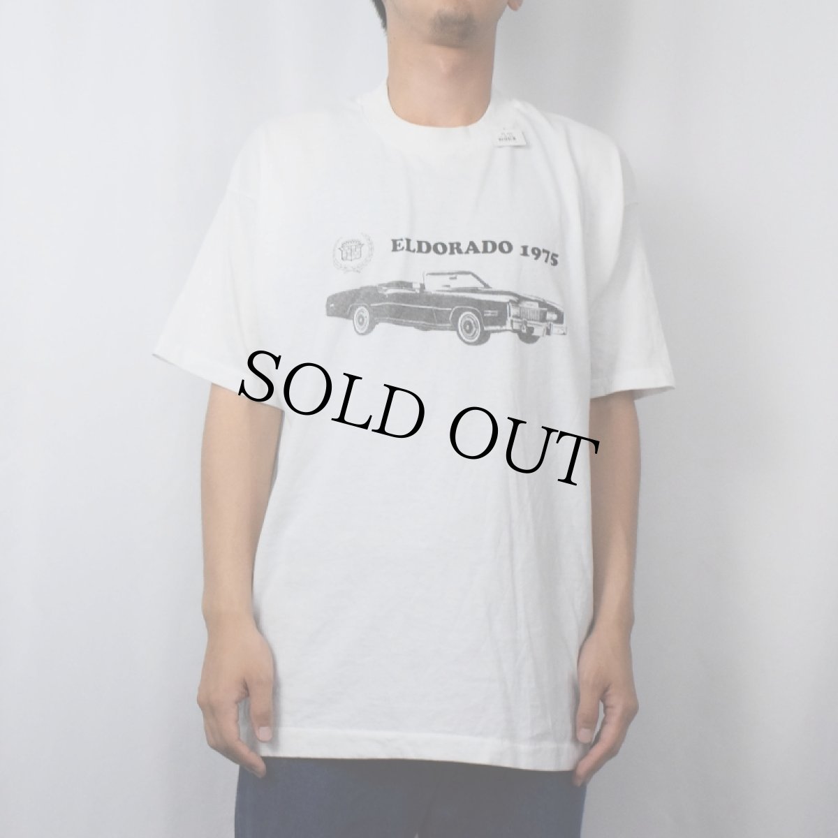 画像2: 90's CADILLAC "ELDORADO 1975" 自動車プリントTシャツ XL (2)