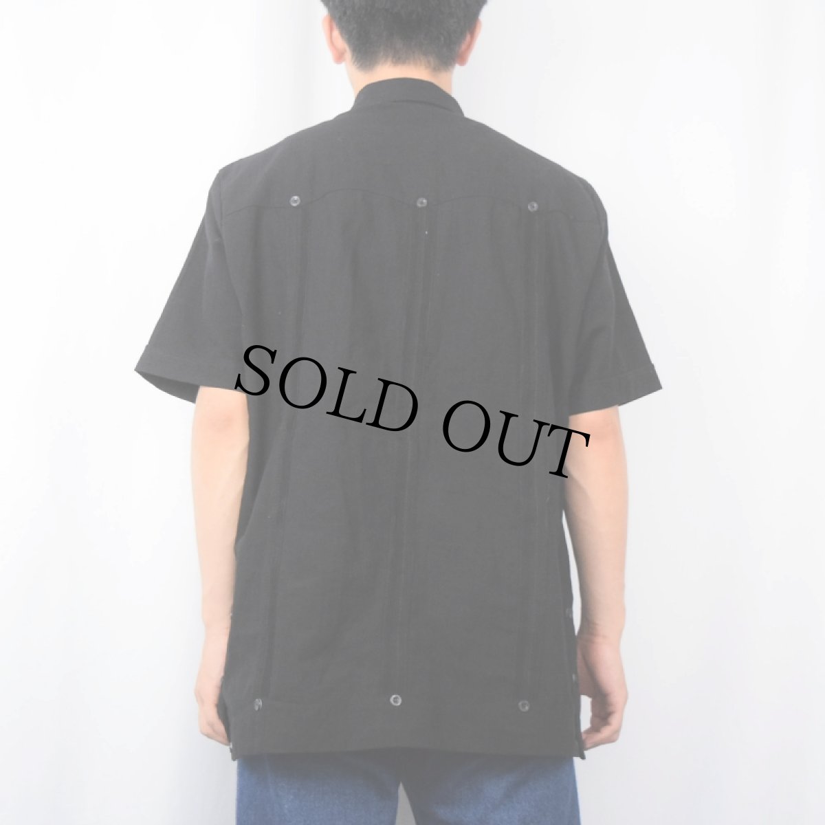 画像3: MY CUBAN STORE キューバシャツ BLACK L (3)