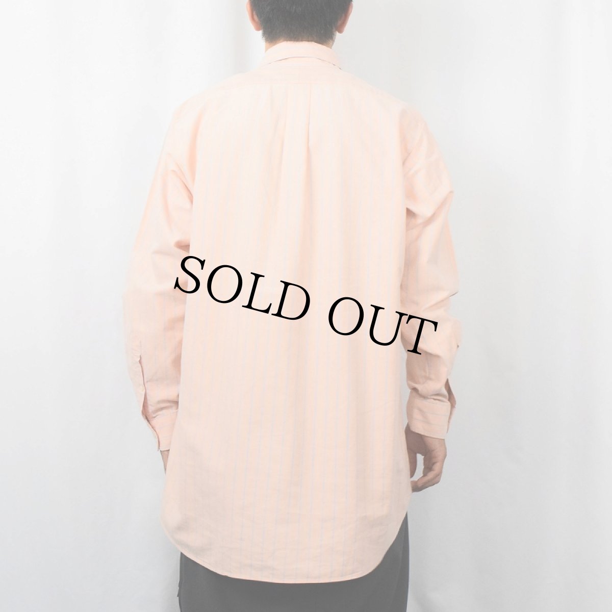 画像3: 【SALE】 Ralph Lauren "BIG SHIRT" ストライプ柄 コットンボタンダウンシャツ L (3)