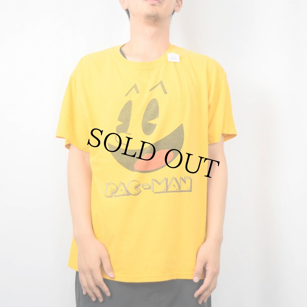 画像2: 【お客様お支払処理中】PAC-MAN ビデオゲームキャラクタープリントTシャツ L (2)