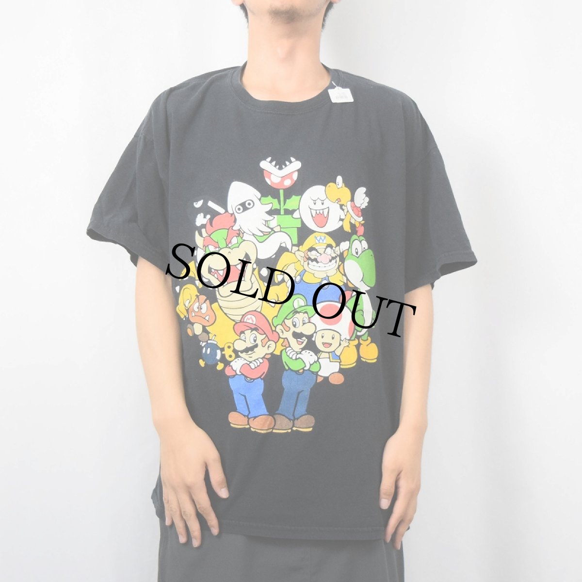 画像2: 2000's スーパーマリオ ゲームキャラクタープリントTシャツ XL (2)