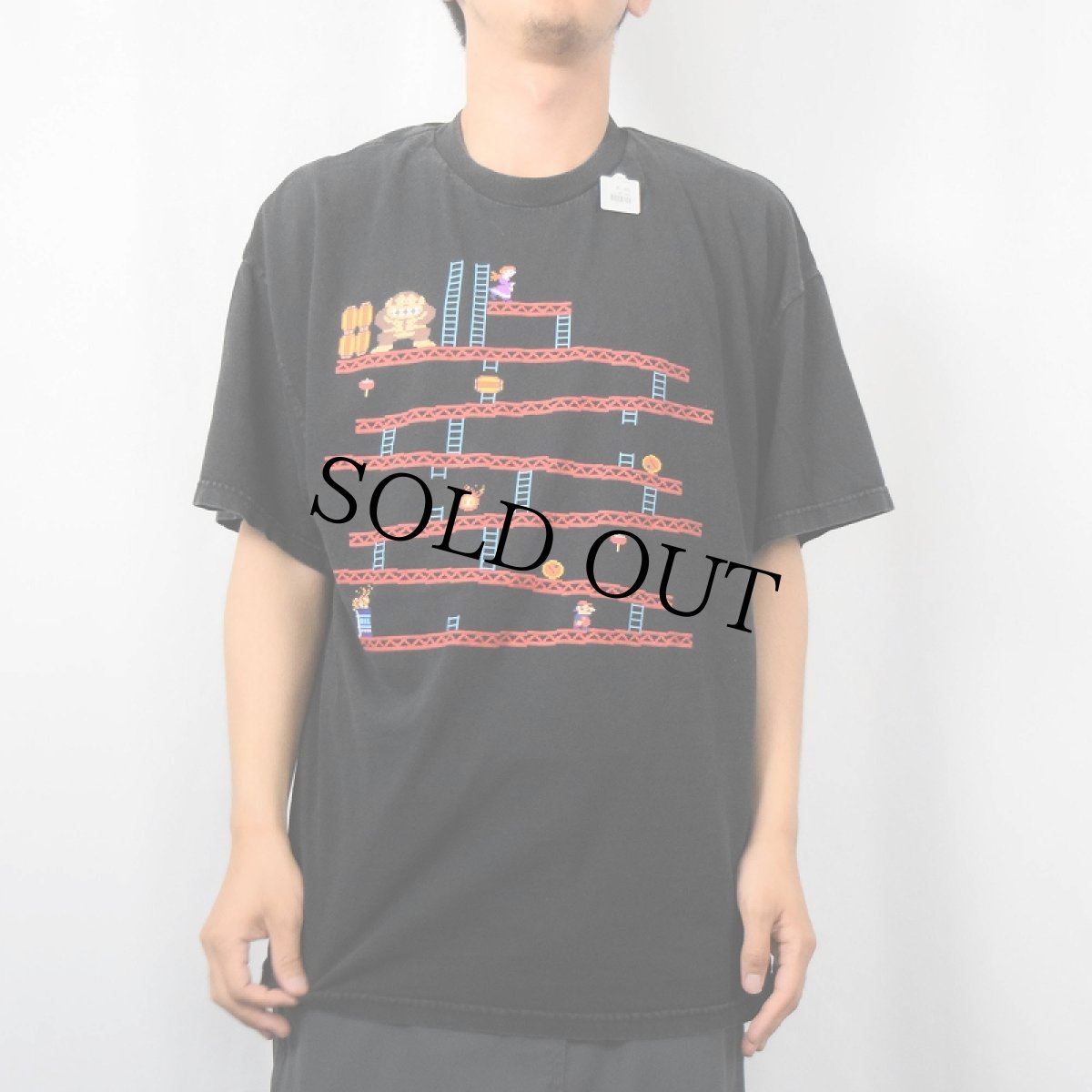 画像2: 2006 Nintendo DONKEY KONG ゲームプリントTシャツ XL (2)