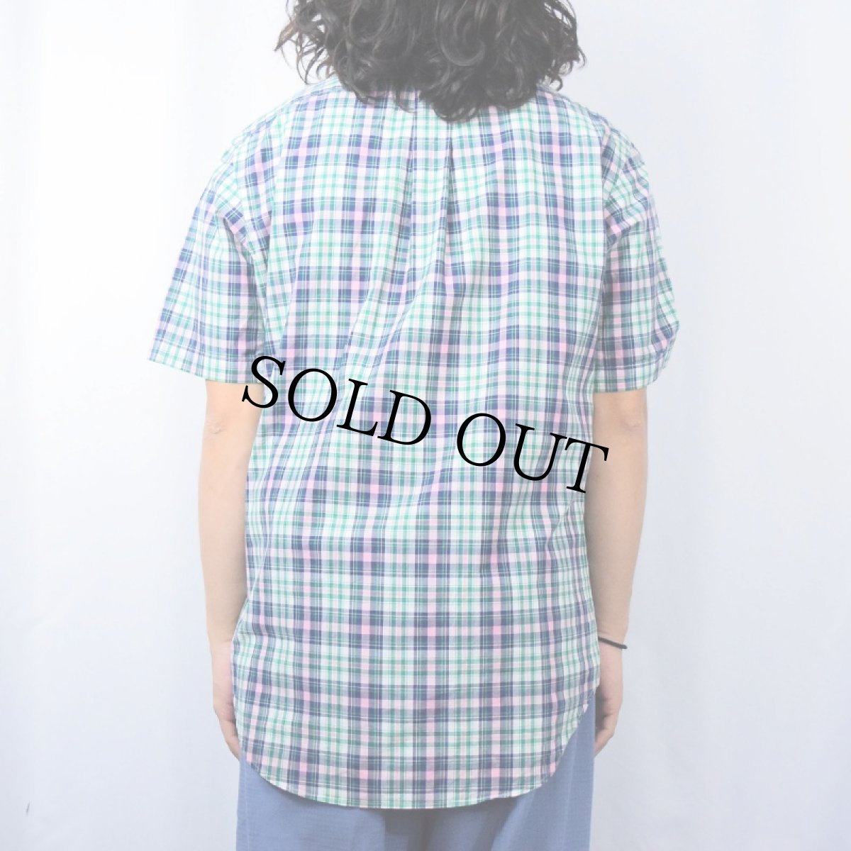 画像3: POLO Ralph Lauren "CLASSIC FIT" チェック柄 コットンボタンダウンシャツ S (3)