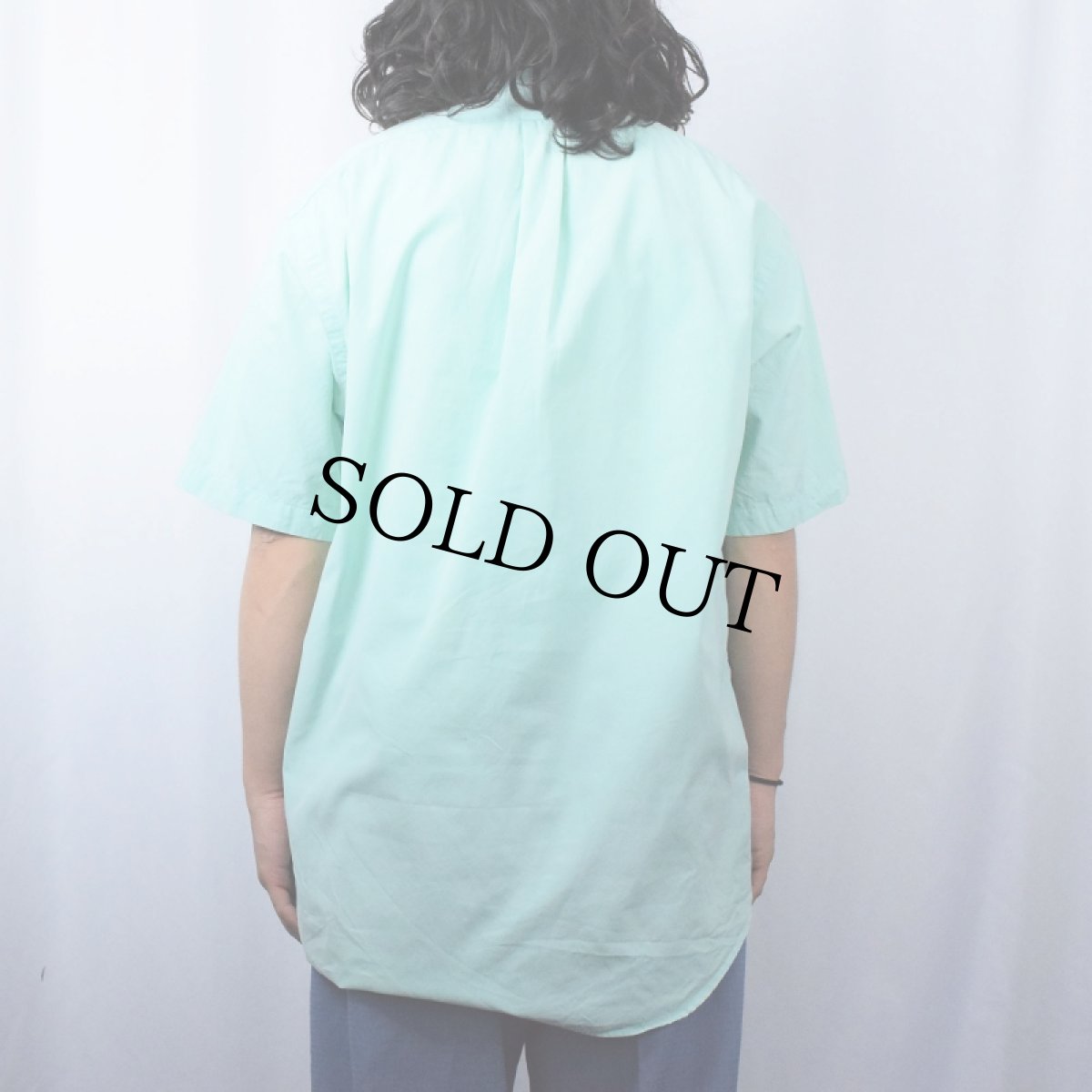 画像3: Ralph Lauren "BLAKE" ロゴ刺繍 2PLY コットンボタンダウンシャツ M (3)