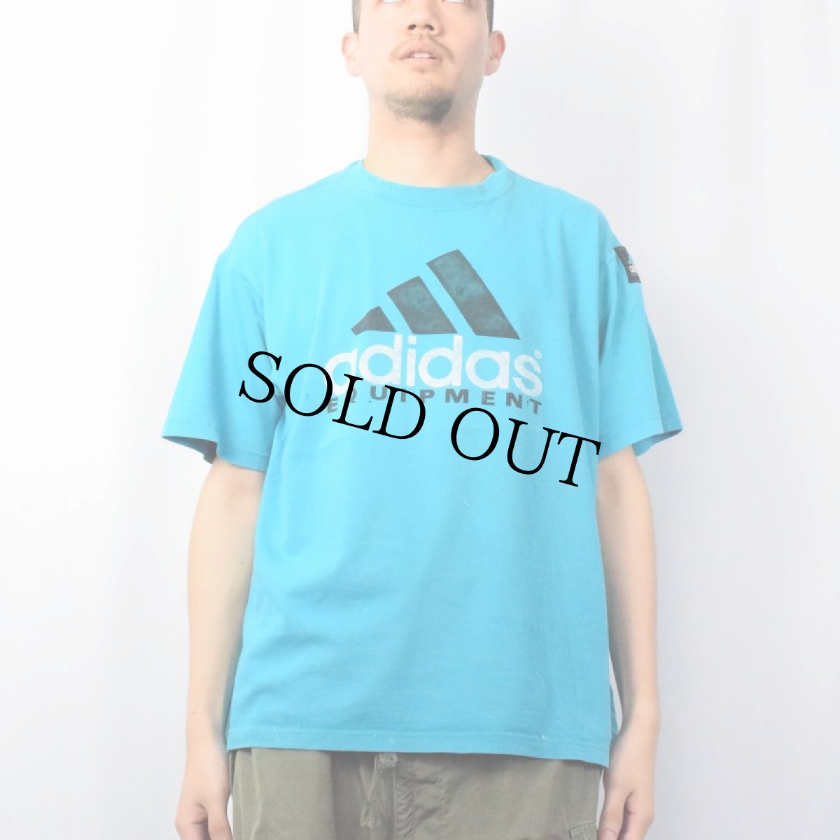 画像2: 90's adidas EQUIPMENT ロゴプリントTシャツ M (2)