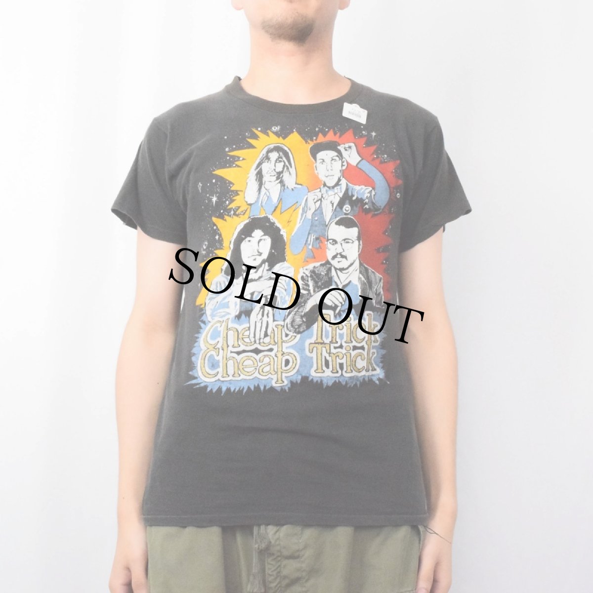 画像3: 70's Cheap Trick ロックバンドプリントTシャツ BLACK L (3)