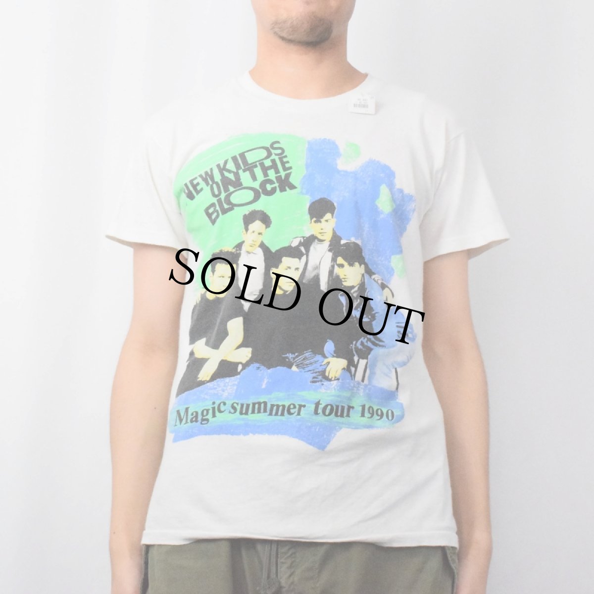 画像3: 90's New Kids On The Block USA製 "Magic summer tour 1990" ボーイズバンドプリントTシャツ M (3)