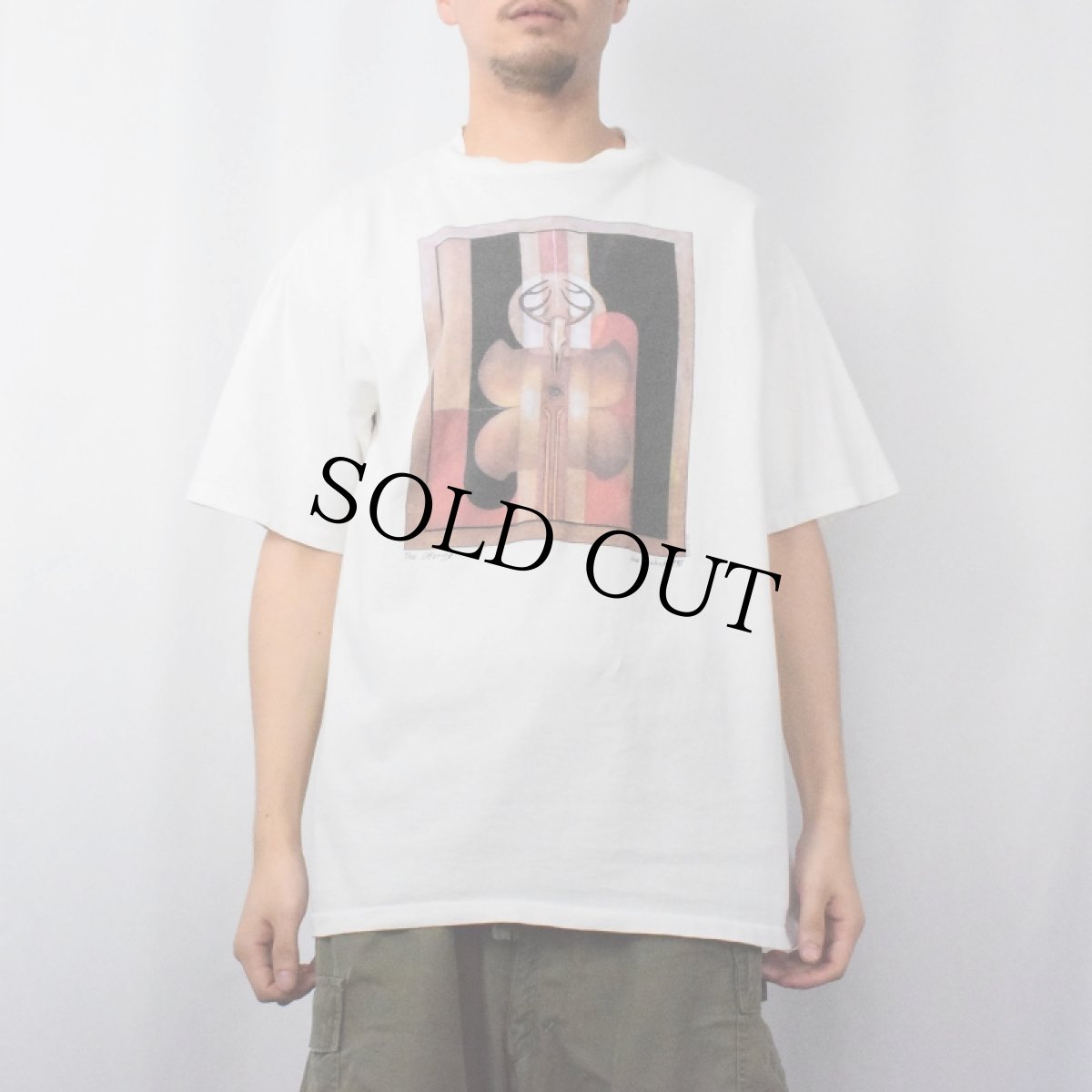 画像2: 90's Joe Geshick USA製 "The Offerring" アートプリントTシャツ XL (2)