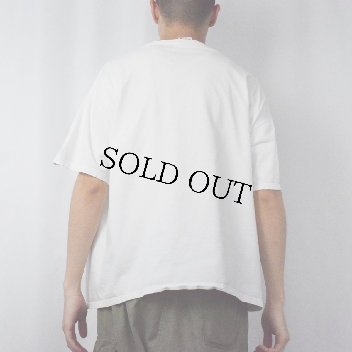 画像3: 80's Wayne Thiebaud USA製 "Dark Glasses" アートプリントTシャツ XL (3)