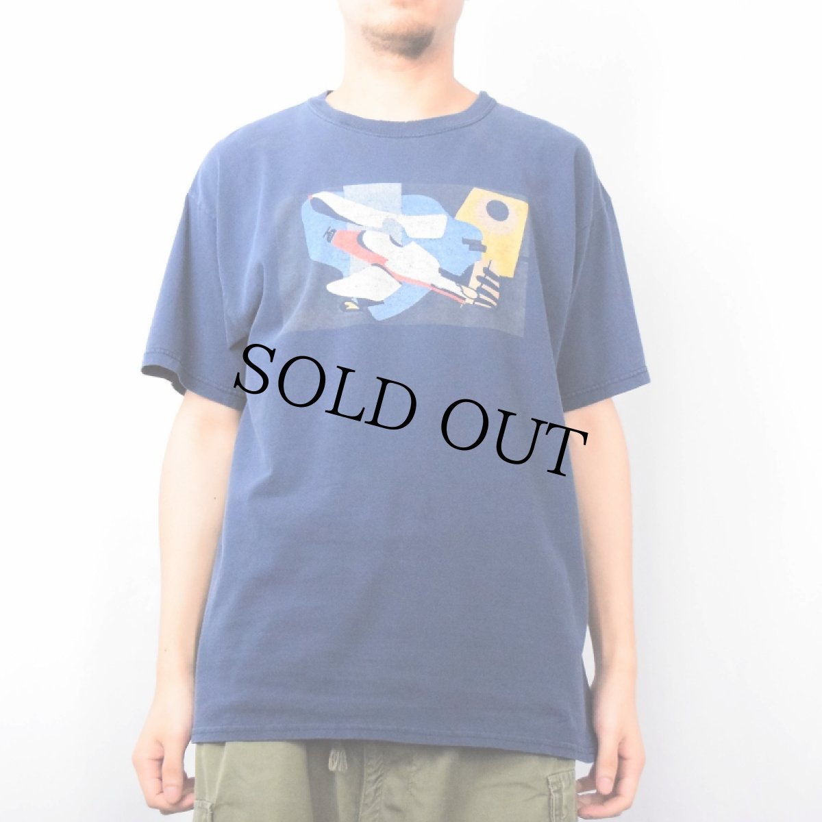 画像3: 90's Arshile Gorky USA製 "PHILADELPHIA MUSEUM OF ART" アートプリントTシャツ NAVY L (3)