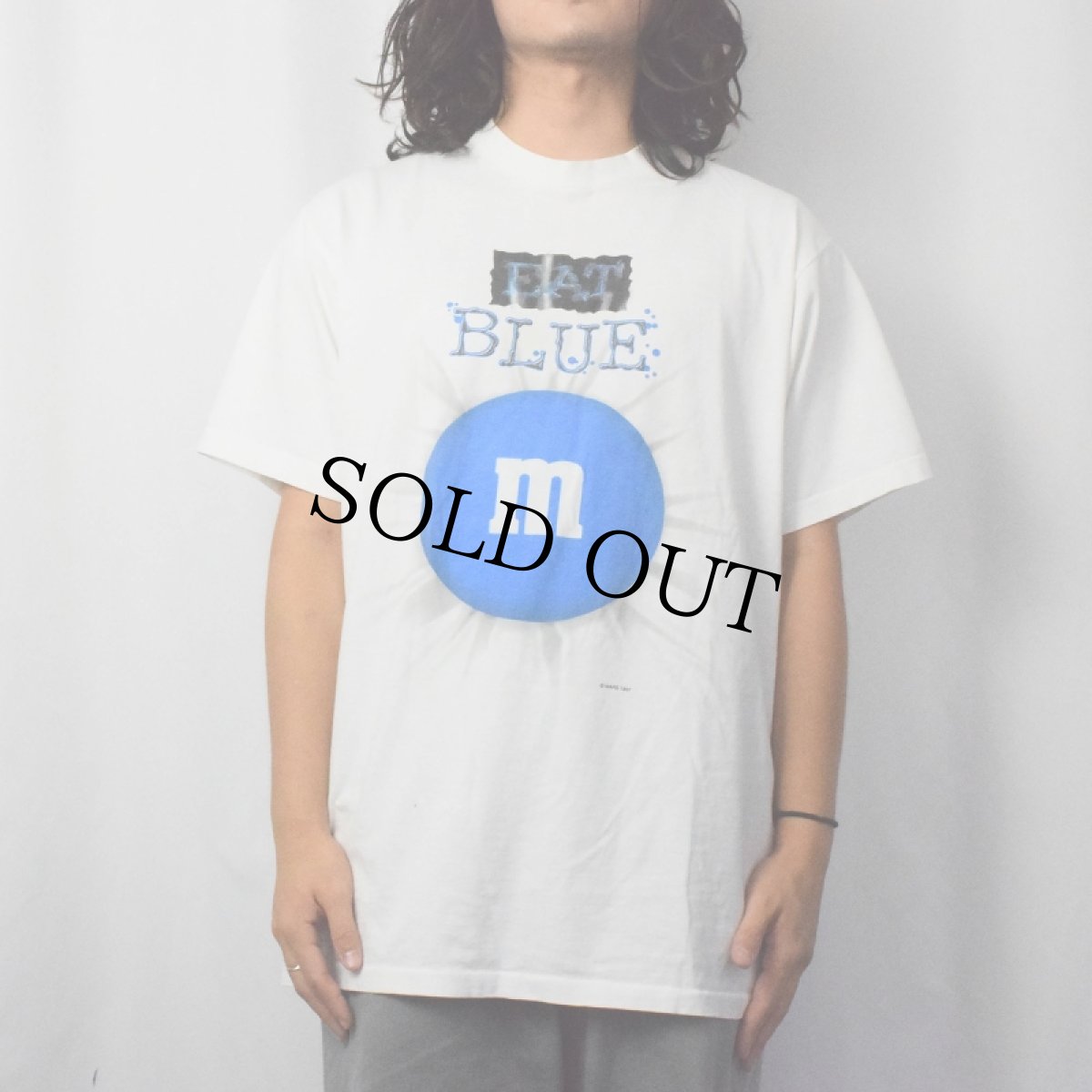 画像2: 90's m&m's チョコレートブランド ロゴプリントTシャツ (2)