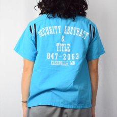 画像4: 90's Hilton USA製 "SECURITY ABSTRACT & TITLE" プリントボーリングシャツ M (4)