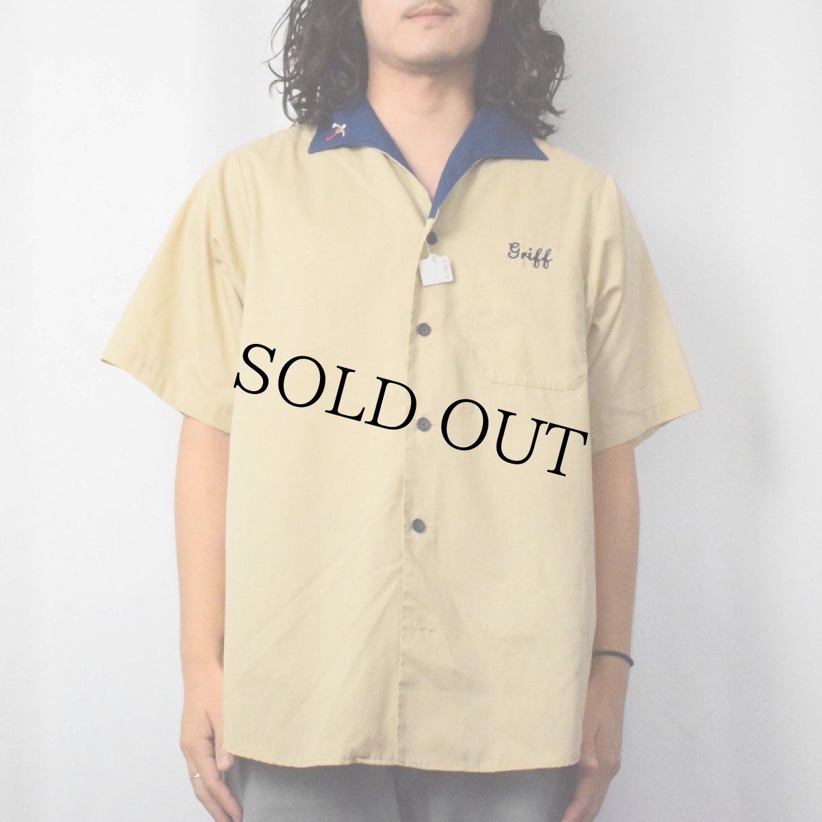 画像3: 90's King Louie USA製 "Gorgen FUNERAL HOME" ボーリングシャツ L (3)