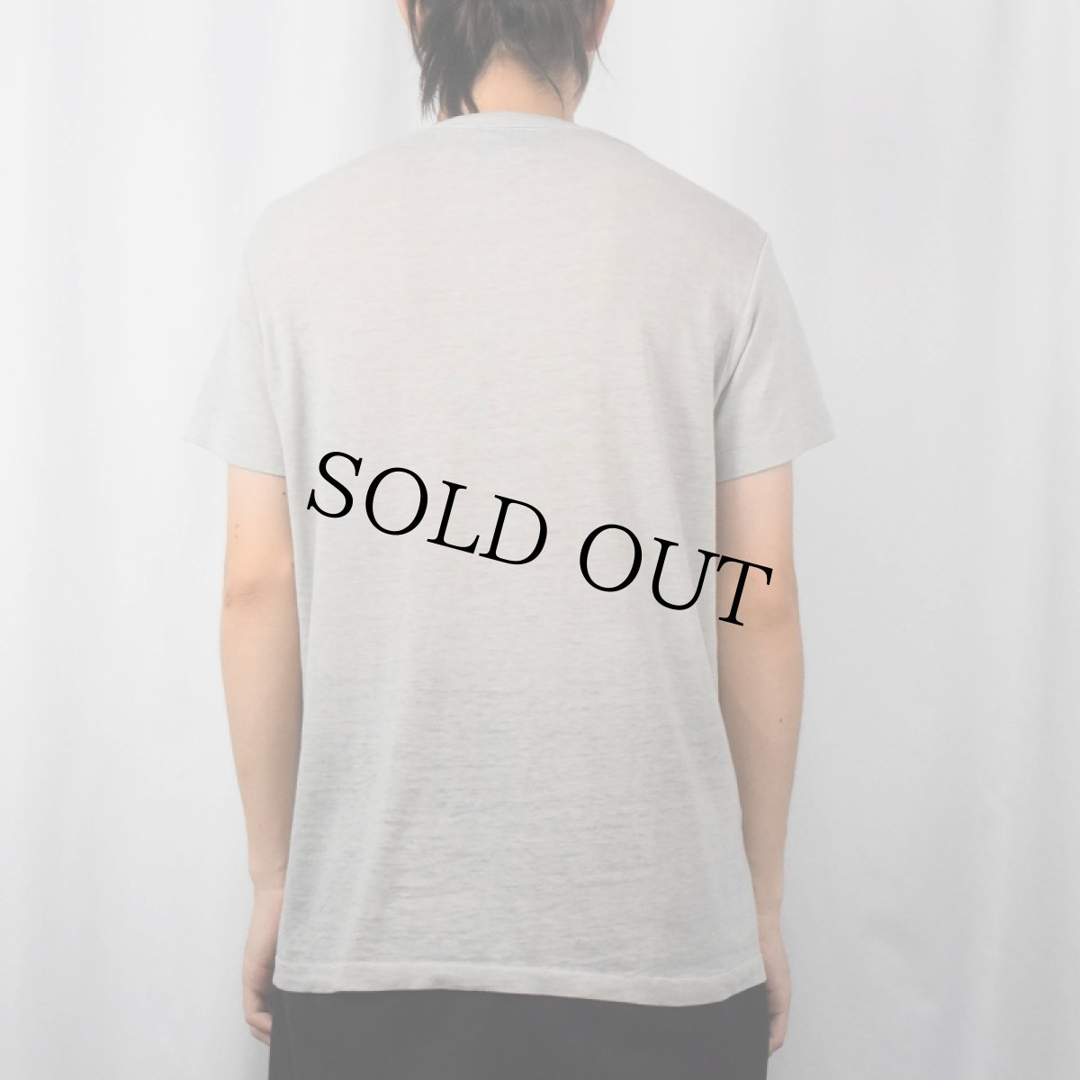 画像3: 80's NIKE USA製 紺タグ ロゴプリントTシャツ M (3)