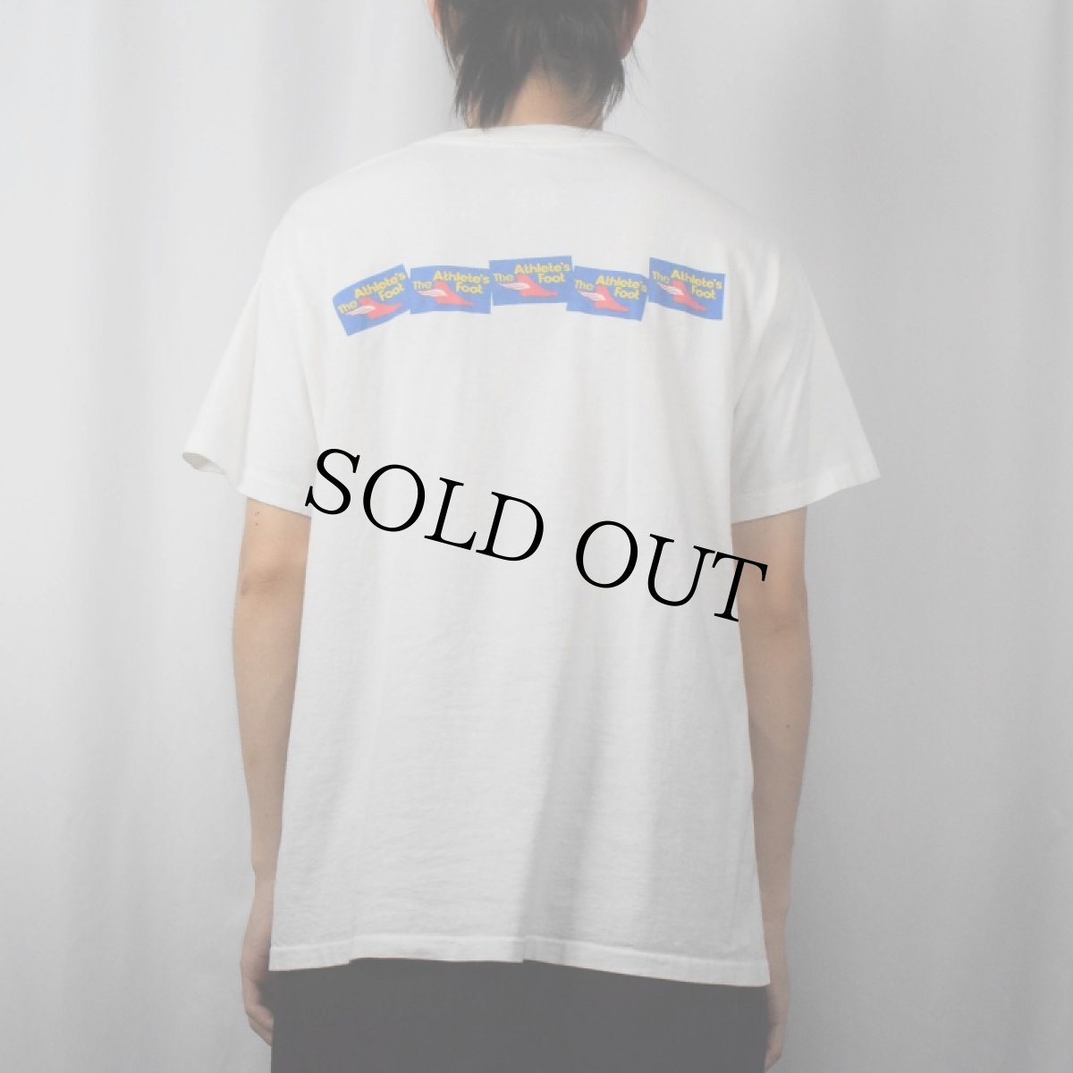 画像4: 90's NIKE 銀タグ USA製 "The Athlete's Foot" ロゴプリントTシャツ M (4)