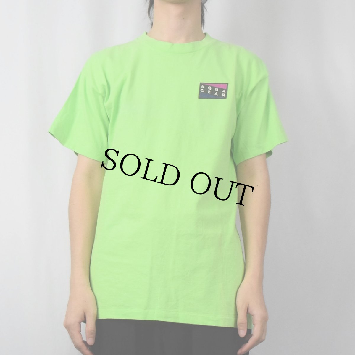 画像3: 90's NIKE 銀タグ USA製 "AQUA GEAR" ロゴプリントTシャツ M (3)