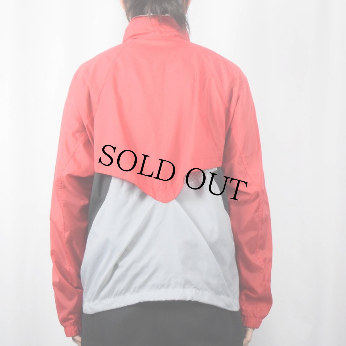 画像3: 90's NIKE 銀タグ ロゴ刺繍 切り替えデザイン ナイロンジャケット L (3)