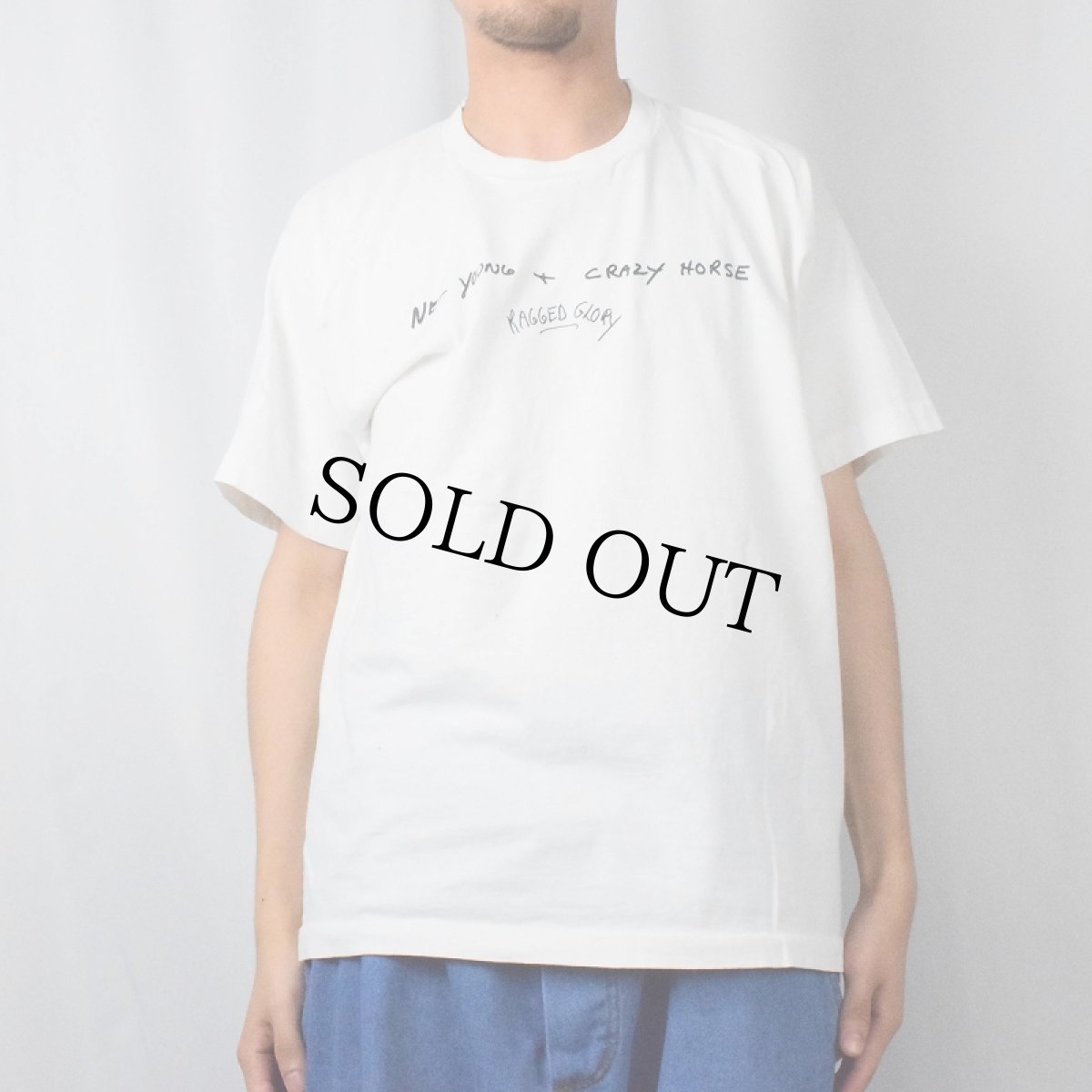 画像3: 90's NEIL YOUNG & CRAZY HORSE USA製 "Don't Spook the Horses" バンドプリントTシャツ XL (3)