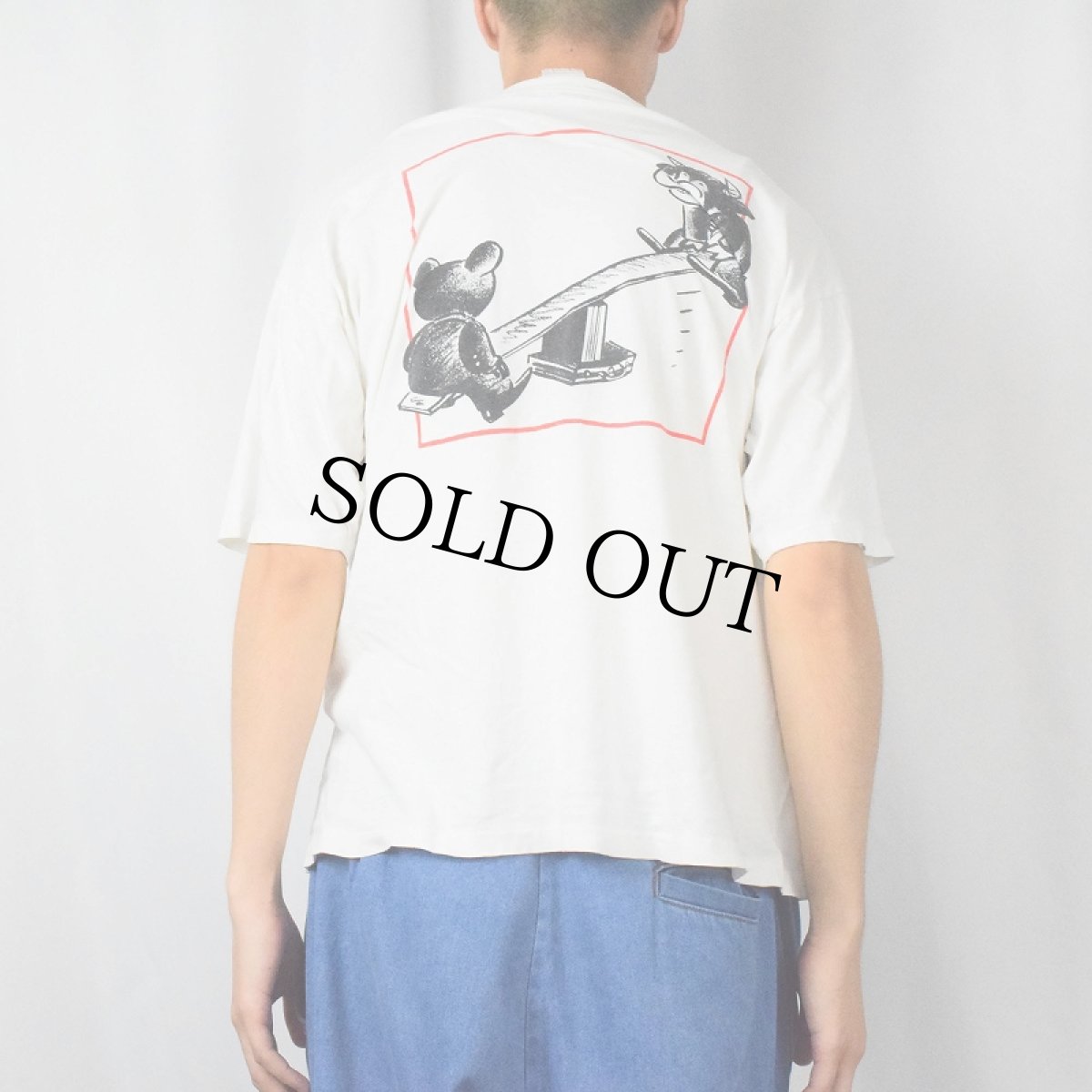 画像4: 80〜90's シュールイラストTシャツ XXL (4)