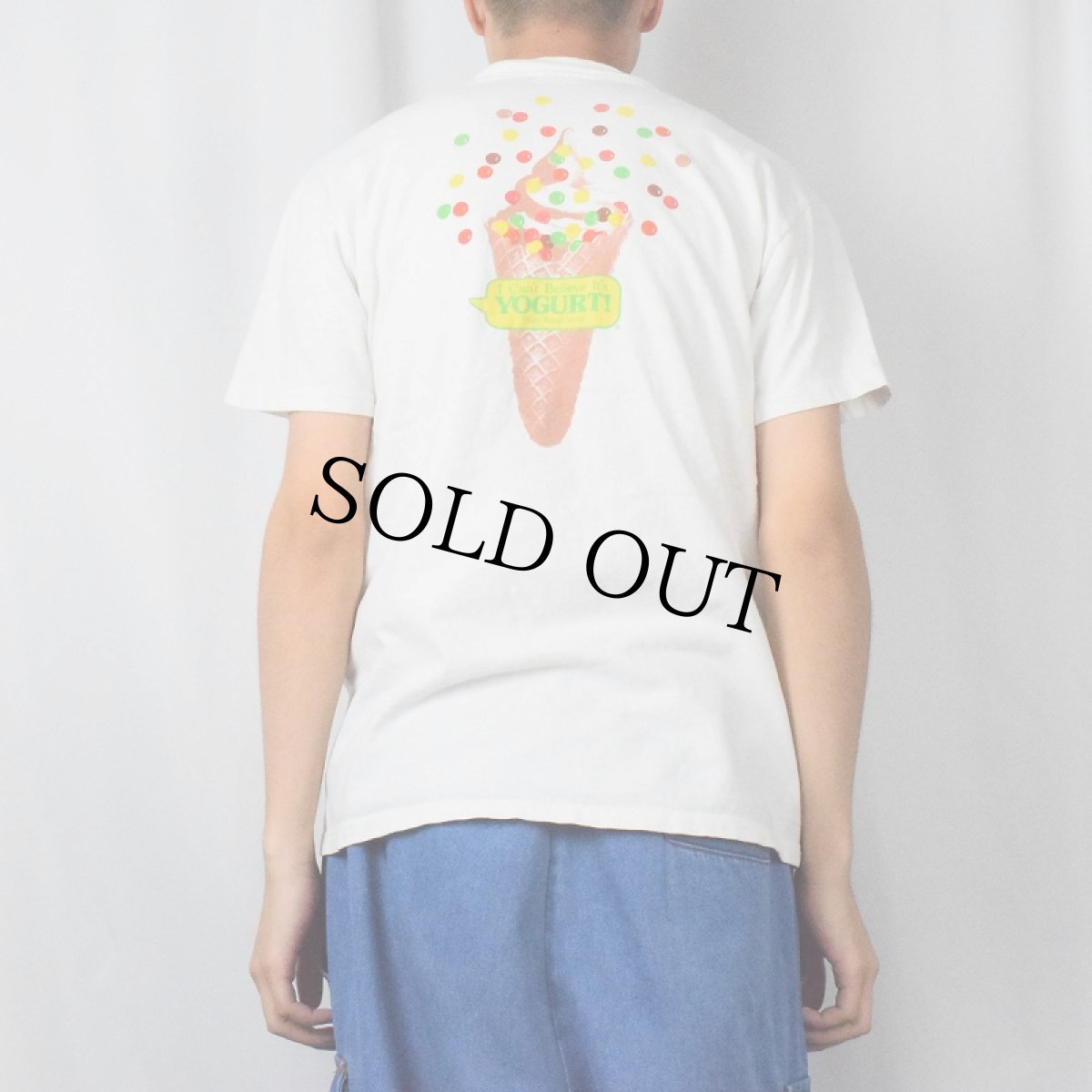 画像4: 【SALE】 90's I Can't Believe It's Yogurt! USA製 ソフトクリームメーカー プリントTシャツ L (4)