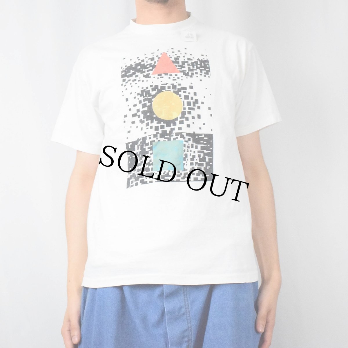 画像4: 90's 幾何学柄 プリントTシャツ (4)