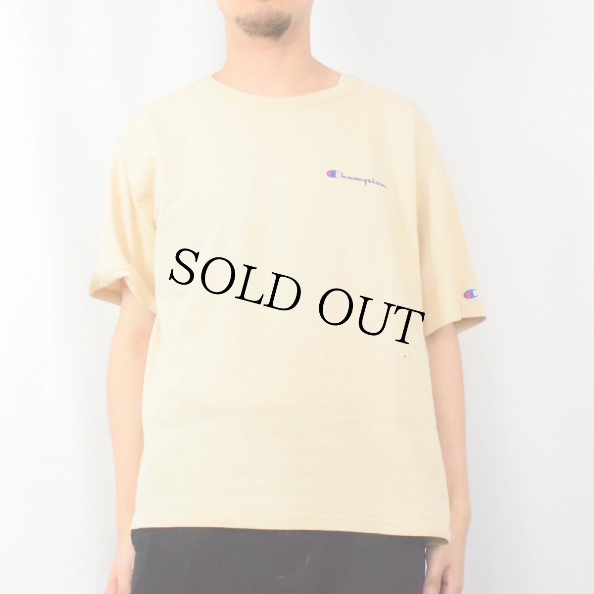 画像2: 90's Champion USA製 ロゴプリントTシャツ L (2)