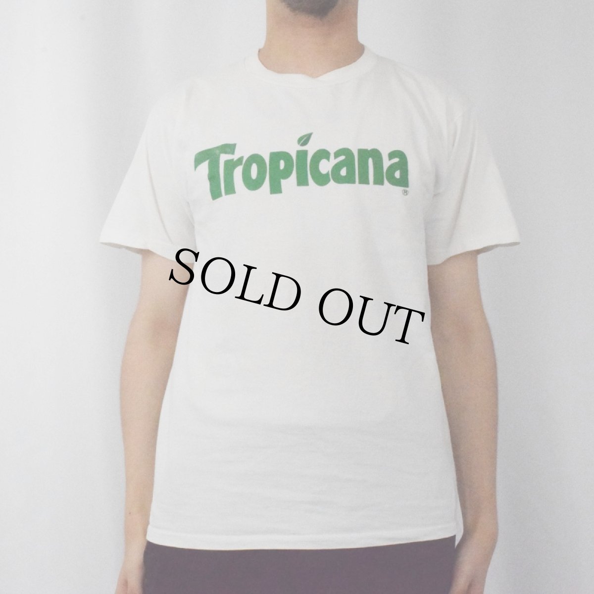 画像2: 90's Tropicana USA製 飲料メーカー ロゴプリントTシャツ L (2)
