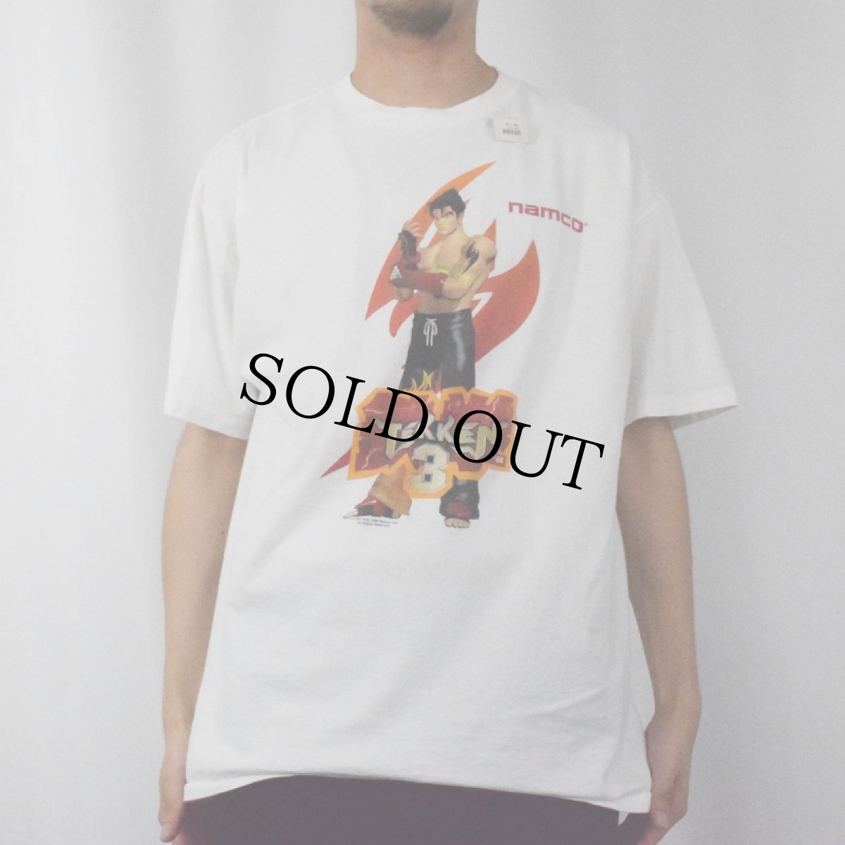 画像2: 90's 鉄拳3 "風間仁" ゲームキャラクタープリントTシャツ XL (2)
